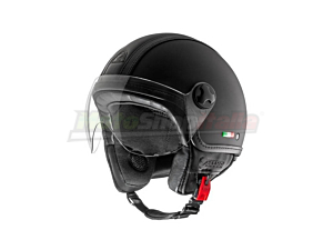 Helmet Jet Pelle Dura Helmo Milano Approved