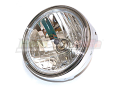 Motorcycle Round Headlight Universal Approved Diameter 201