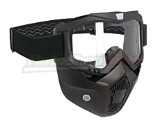 Open Face Helmet Mask Protective Oxford