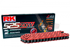 Chain RK 525 ZXW Red XW-Ring Racing