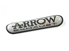 Spare Parts Arrow Exhaust Silencer Plate Silver - Black