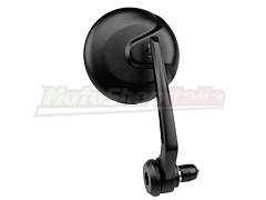 Bar End Mirror Bikes - Scooter Round Black Approved