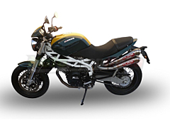 Silencers Exhaust Moto Morini Sport 1200 GPR Approved