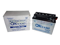 Batteria YB12B-B2 Okyami Piombo/Acido 12 Volt