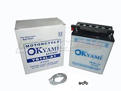 Battery YB14L-A1 Okyami Lead/Acid 12 Volt