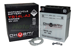 Battery YB14L-A2 Okyami Lead / acid 12 Volt