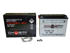 Battery YB16AL-A2 Okyami Lead/Acid 12 Volt