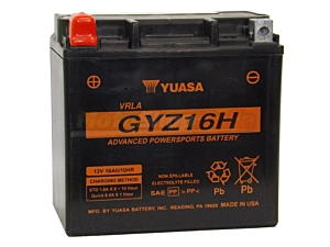 Yuasa GYZ16H Battery (YTX14-BS - YTX14H-BS)