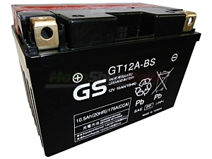 Batteria GT12A-BS GS Sigillata 12 V - 10 Ah