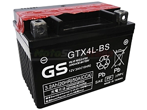Batteria GTX4L-BS GS Sigillata 12 V - 3 Ah