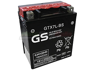 Batteria GTX7L-BS GS Sigillata 12 V - 6 Ah