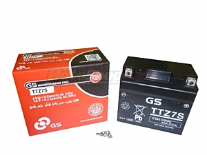 GS Battery TTZ7S Preloaded Sealed 12 V - 6 Ah