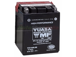 Yuasa Battery YTX14AHL-BS High Performance (YB14L-A2/B2)