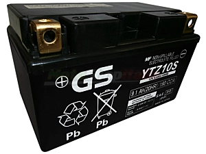 GS Battery YTZ10S Preloaded Sealed 12 V - 8.6 Ah