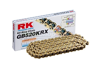 Chain RK 520 KRX RX-Ring Gold Performance Clip Closure