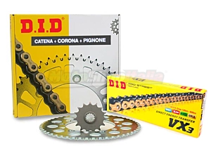 Chain and Sprockets Kit DID DR 750 Big 1988 (transmission kit)