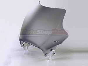 Naked Motorcycle Windscreen with Round Headlight Grey