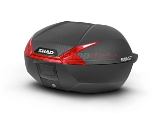 Shad Top Case SH47 Motorcycle - Scooter with Plate Red