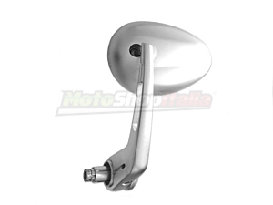 Bar End Mirror Bikes - Scooter Oval Silver Approved