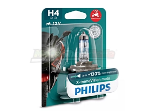 Lampadina Philips X-Treme Vision Moto H4 12V 60/55 Watt