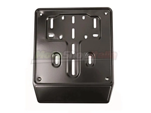 Motorcycle and Maxi-Scooter Plate Holder Black Steel