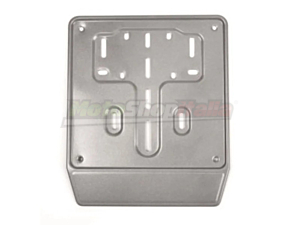 Motorcycle and Maxi-Scooter Plate Holder Grey Steel