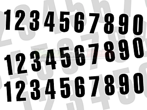 Stickers Numbers Adhesive
