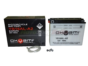 Batteria YB16AL-A2 Okyami Piombo/Acido 12 Volt