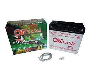 Batteria 51814 Okyami Piombo/Acido 12 Volt