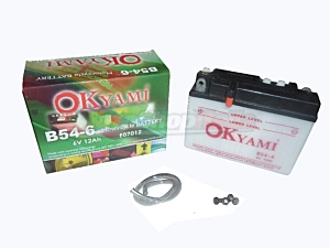 Battery B54-6 Okyami Lead/Acid 6 Volt