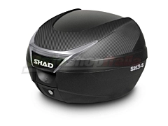Shad Top Case SH34 Maxi-Scooter and Scooter with Plate