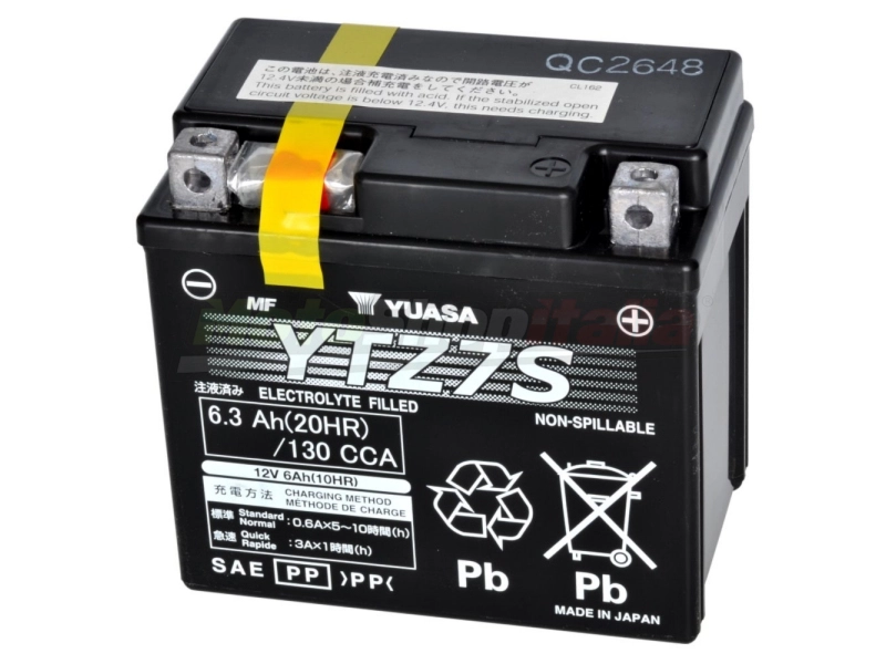 Batteria YTZ7S Yuasa WRF Tricker DT XVS 125/250/450