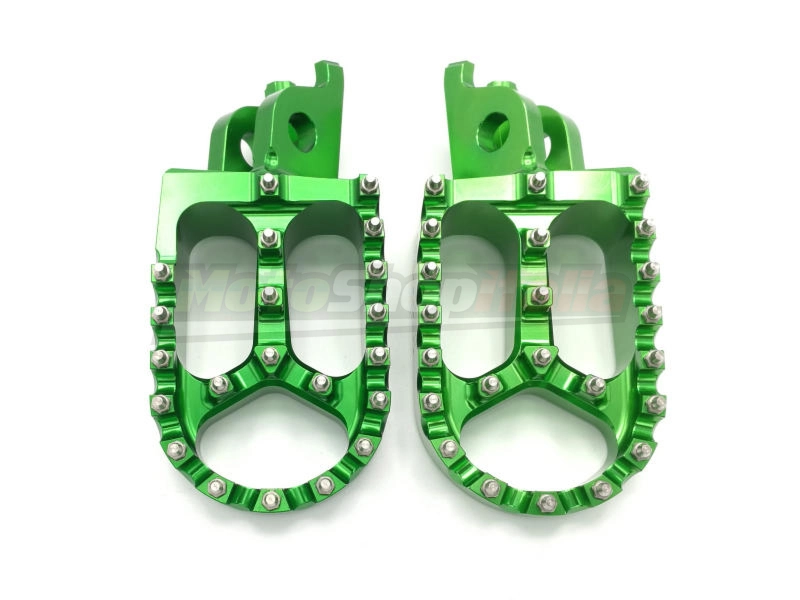 Pedane Poggiapiedi Kawasaki KX 250/450 F (dal 2006) Maggiorate Ergal