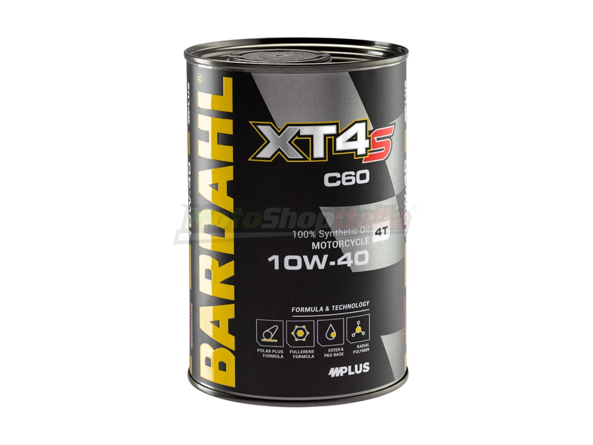 Olio Bardahl XT4-S C60 10W-40 Moto 4T Lubrificante 100% Sintetico