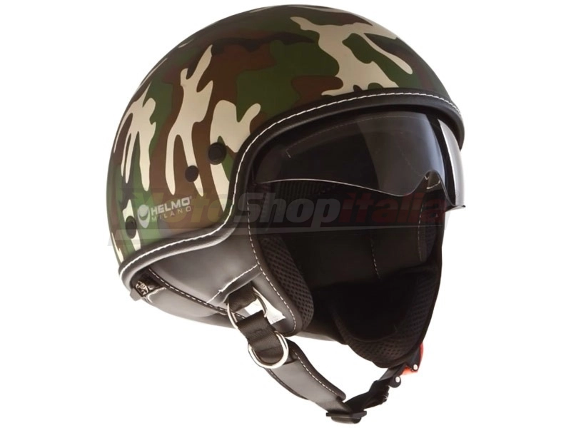Casco Puro Mimetico Helmo Milano Jet Omologato
