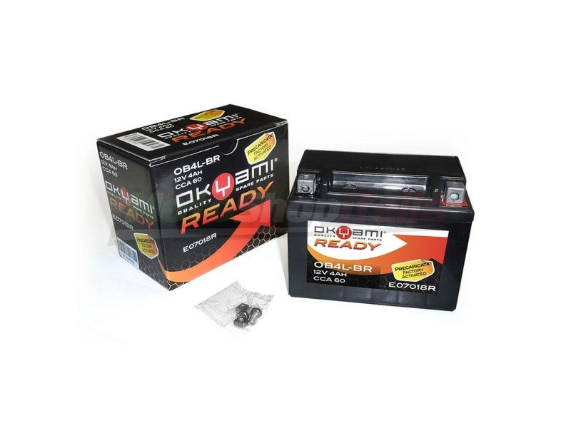 Batteria OB4L-BR Okyami Sigillata Precaricata
