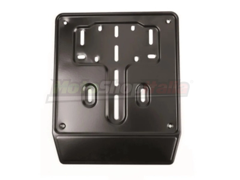 Motorcycle and Maxi-Scooter Plate Holder Black Steel