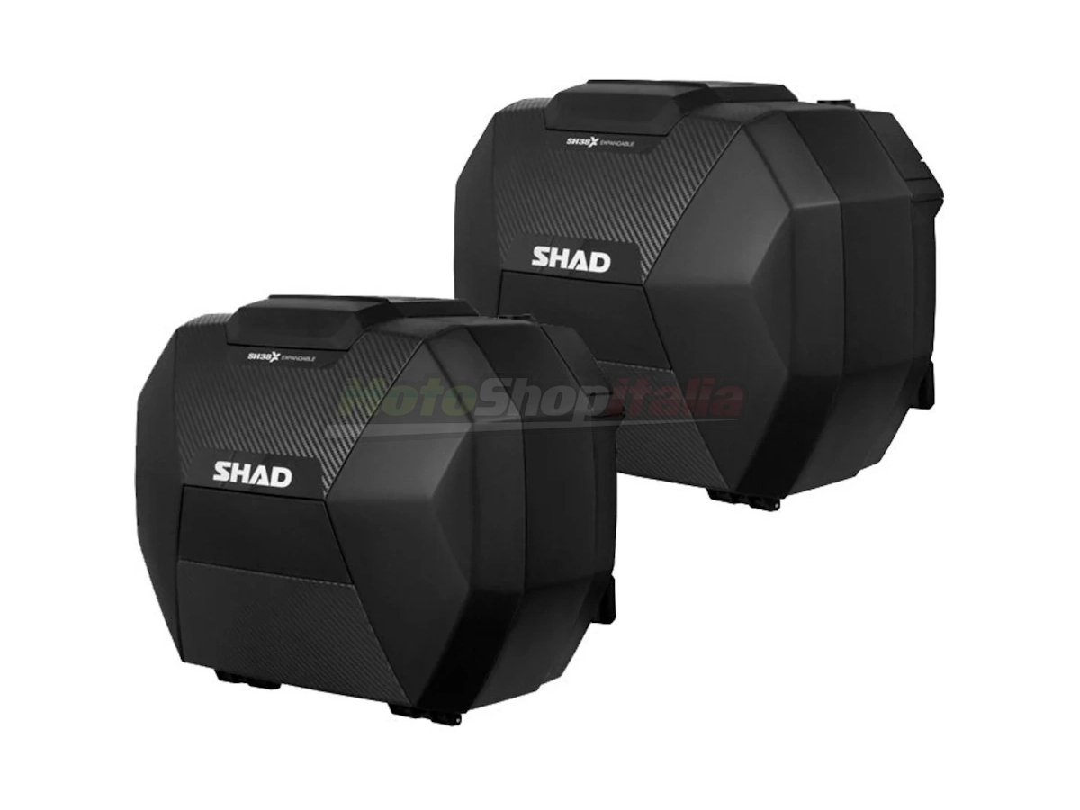 Valigie Borse Laterali Shad SH38X Carbon Espandibili