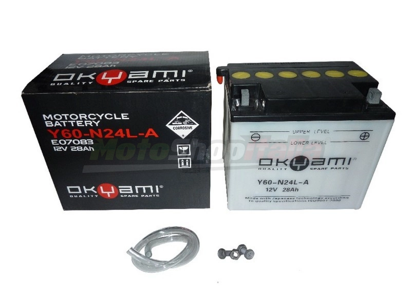 Batteria Y60-N24L-A Vari Modelli Guzzi (Okyami - Tabella)