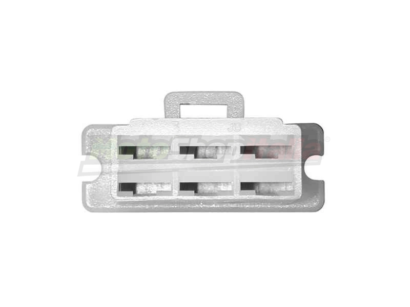 Connettore Elettrico Maschio Regolatore Tensione Rettangolare 6 Faston Medi