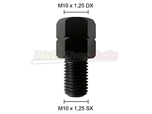 Adattatore Specchietti Moto - Scooter da M10 dx a M10 sx