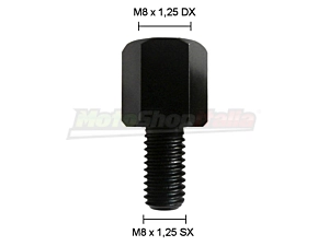 Adattatore Specchietti Moto - Scooter da M8 dx a M8 sx