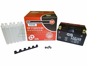 TTZ10S GS Battery (equivalent YTZ10S) 12 V - 8.6 Ah