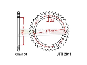 Crown Transmission Triumph Speed Triple Daytona Sprint (43 teeth)