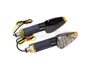 Frecce a Led Goccia Carbon Omologate Gambo Lungo