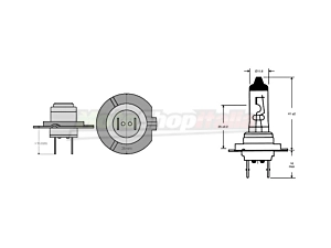 Lampadina H7 Alogena 55 Watt