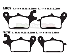 Pastiglie Freni Tricity 125 Anteriori EBC Brakes