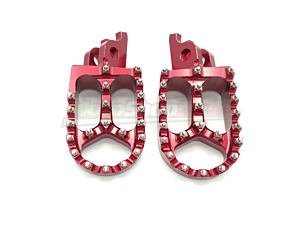 Pedane Poggiapiedi Honda CR CRF 80/125/250/450 Maggiorate Ergal