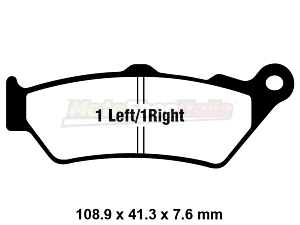Pastiglie Freni C1 125/200 Anteriori EBC Brakes