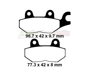 Pads Trident Thophy Tiger Daytona Sprint Rear EBC Brakes